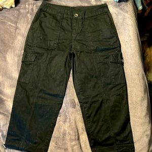 Black cargo pants. Never worn.